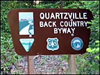 quartzville sign graphic